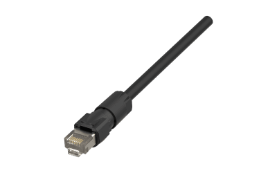 Picture of etherCON kabeldeel mini RJ45 zwart (exclusief RJ45 connector)